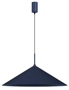 Závěsné svítidlo Capital, 1x tmavomodré kovové stínítko, (fi 60cm), db