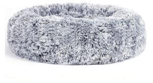 Plyšový pelíšek pro psa, 60cm, šedý melír