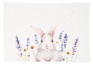 Textilní prostírání Lavander Fields s králíčkem - 48*33 cm - 6ks