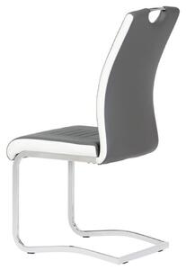 Jídelní židle ASHLEY bílo-šedá