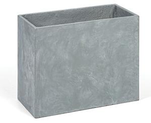 Květináč obdélný, 60 x 31 x 50 cm, cement, šedá