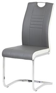 Jídelní židle ASHLEY bílo-šedá