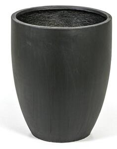 Květináč kulatý, 50 x 50 x 61 cm, cement, černá