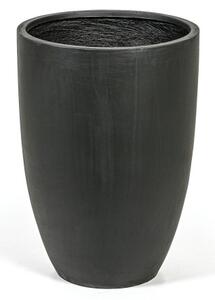 Květináč kulatý, 50 x 50 x 70 cm, cement, černá