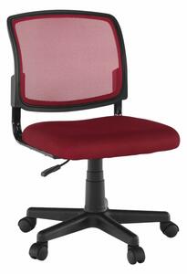 Otočná židle, tmavočervená/černá, RAMIZA