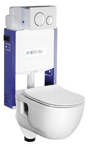 Sapho WC SADA závěsné WC Brilla s nádržkou a tlačítkem Geberit, pro zazdění