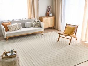 Vlněný koberec 300 x 400 cm béžový ABEGUM