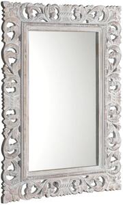 SCULE zrcadlo v rámu, 80x120cm, bílá IN324
