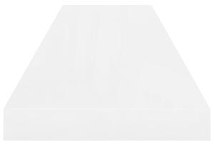 Plovoucí nástěnná police Abra - 90x23,5x3,8 cm | bílá vysoký lesk