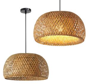 Toolight - stropní svítidlo z přírodního bambusu E27 60W APP886-1CP, hnědá, OSW-05246