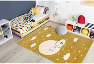 *Dětský kusový koberec Měsíc zlatý 80x150cm