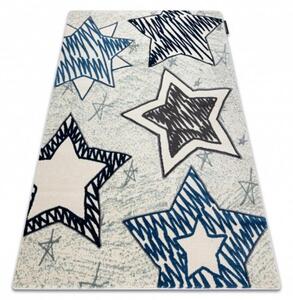 Dětský kusový koberec Hvězdy modrý 120x170cm
