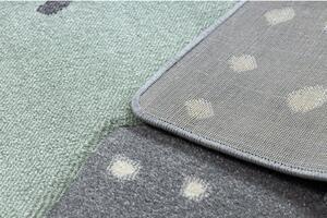 Dětský kusový koberec Hvězda šedý 80x150cm