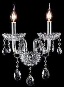 Toolight - Křišťálová nástěnná lampa 2xE14 60W 300757, chromová, OSW-04603