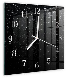 Skleněné hodiny Kapky zskb-30x30-00059612