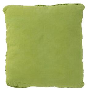 Pistáciově zelený polštář s výplní Macrame - Ø 45*10 cm