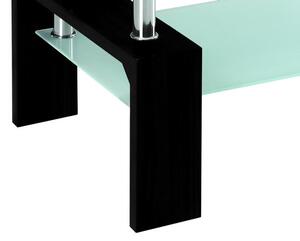 Konferenční stolek Bolero, černý/sklo