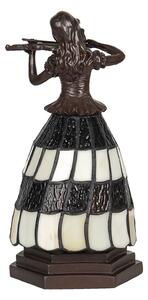 Stolní Tiffany lampa Violoniste - 13*13*26 cm E14/max 1*25W