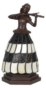 Stolní Tiffany lampa Violoniste - 13*13*26 cm E14/max 1*25W