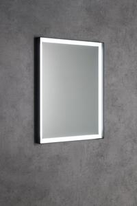 Sapho SORT zrcadlo s LED osvětlením 60x80cm, senzor, 2700-6500K, černá mat
