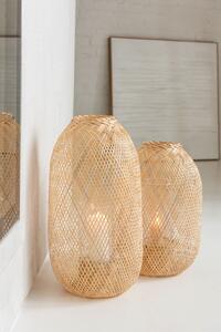 Lucerna z bambusového dřeva Hazel – Ø 33*49 cm