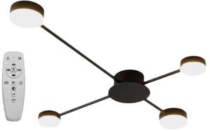 Toolight - LED stropní svítidlo 4-ramenné APP210-3CPR, černá, OSW-08460