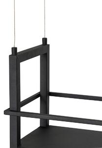 Závěsné svítidlo černé se stojanem včetně LED 3-stupňově stmívatelné - Cage Rack