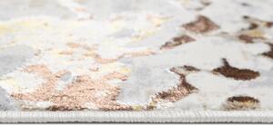 Makro Abra Kusový koberec GOLDEN MZ26D Abstraktní Moderní krémový hnědý Rozměr: 80x150 cm
