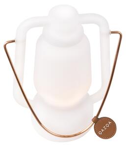 Stolní lampa bílá efekt plamene 22 cm - Storm Mini