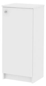 Spodní skříňka, bílá, pravá, GALENA SI12, 40 x 30 x 84 cm,, bílá, dřevotříska