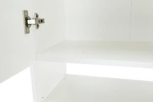 Skříňka nad pračku, bílá, NATALI, 64 x 32 x 190 cm,, bílá, dřevotříska