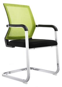 Zasedací židle, zelená / černá, RIMALA