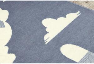 Dětský kusový koberec PP Tučňák šedý 120x160cm