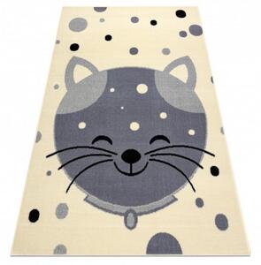 Dětský kusový koberec PP Kitten krémový 140x190cm