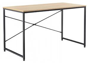 TEMPO Psací stůl dub / černá, 120x60 cm, MELLORA