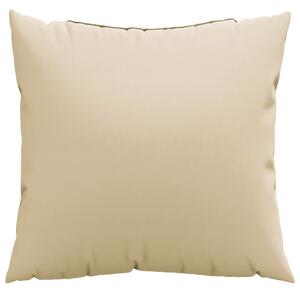 Polštáře na pohovku 4 ks béžové 60 x 60 cm textil