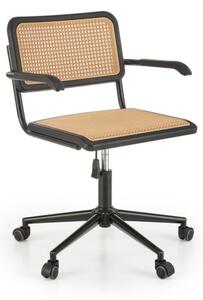 Kancelářská židle INCAS, 59x77-90x58, přírodní/černá