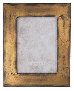 Bronzovo-hnědý fotorámeček s patinou - 19*1*24 cm / 13*18 cm