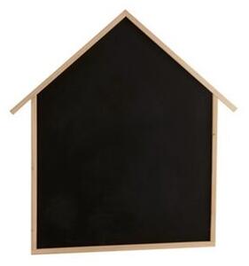 Křídová tabule ve tvaru domu s dřevěným rámem - 110*2*115,5 cm