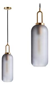 Toolight - Skleněná závěsná svítilna 1xE27 60W APP442-CP, zlatá, OSW-05934