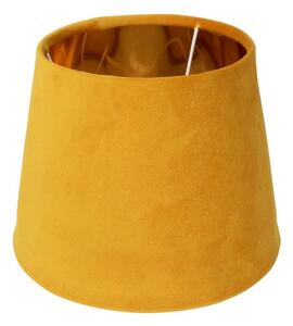 Sametové medově zlaté stínidlo se zlatým vnitřkem Honey - Ø46*25cm/ E27 - Mars & More