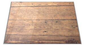 Skleněné prkénko dekor dřevo dub - 30x20cm