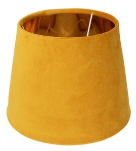 Sametové medově zlaté stínidlo se zlatým vnitřkem Honey - Ø 30*21cm/ E27