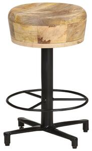 Barové stoličky Charllap - 2 ks - 52 cm | masivní mangovníkové dřevo