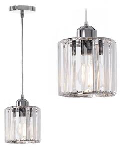 Toolight - Stropní křišťálové svítidlo 1xE27 60W APP508-1CP, chromová, OSW-08549