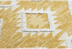 Kusový koberec Romba žlutý 78x150cm