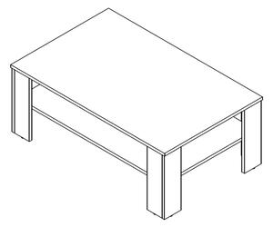 Konferenční stolek Doux, bílý
