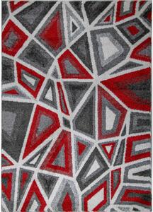 Ayyildiz Hali Kusový koberec Walton 5797A bílo-červený BARVA: Červená, ROZMĚR: 120x170 cm