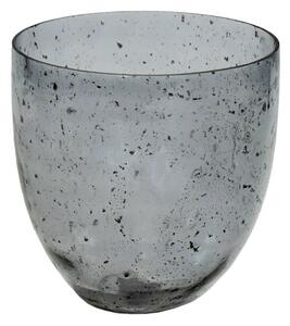 Váza z recyklovaného skla 20 x 20 cm šedá