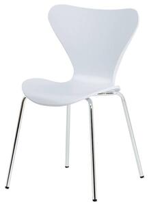 Jídelní židle ALBA bílá/chrom
